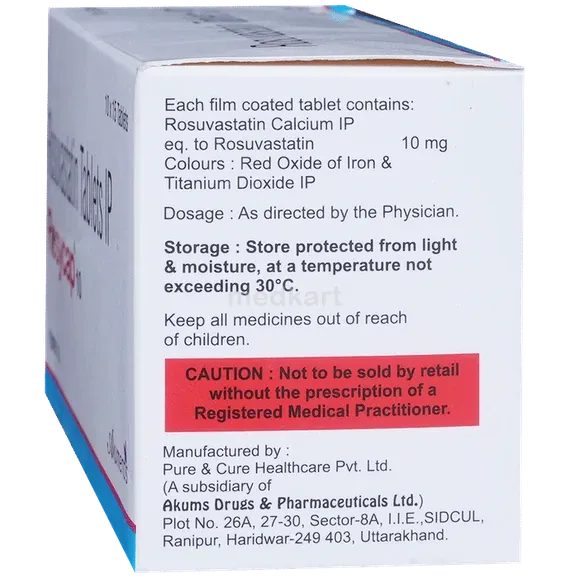 rosycap 10mg tablet 15's